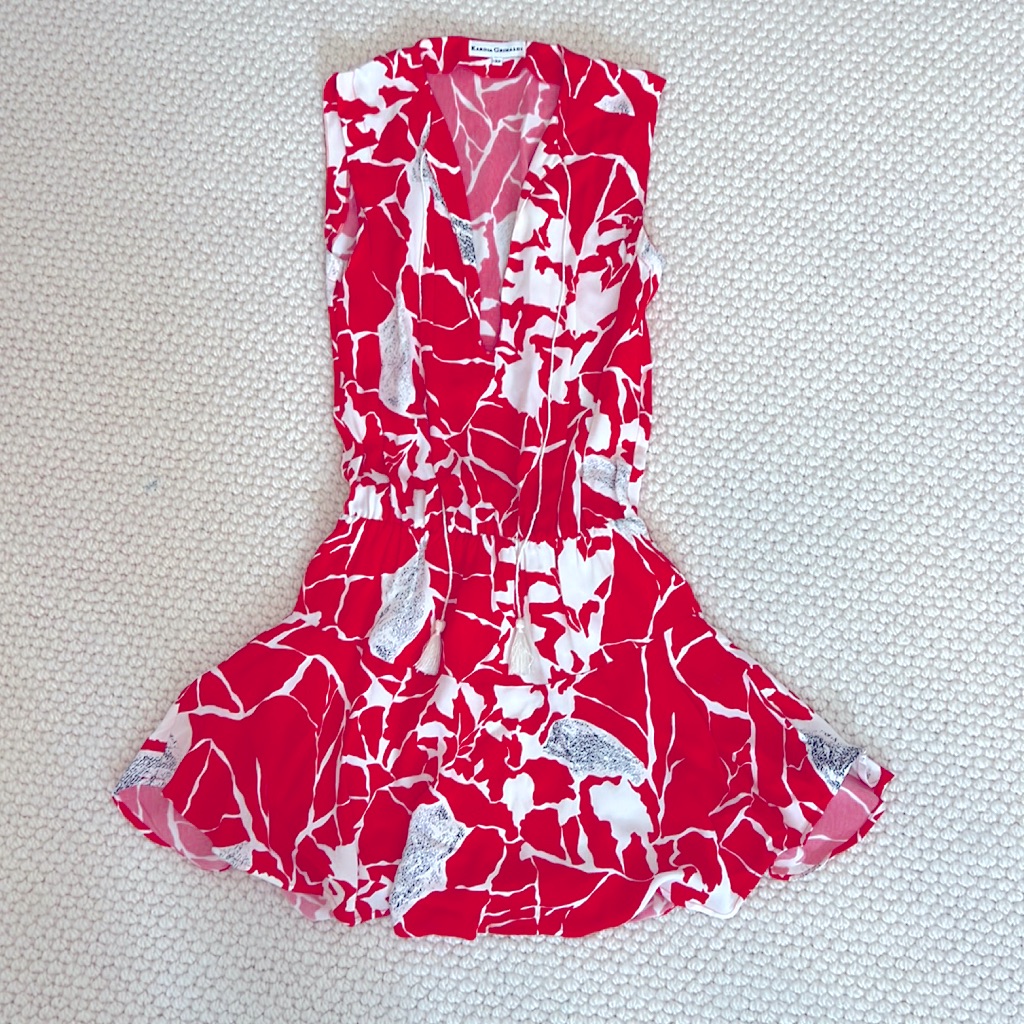 Karina Grimaldi - Red & Black Print Dress